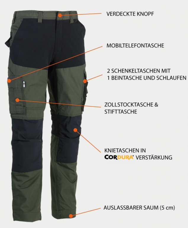 HEROCK Hector Hose schwarz | Hosen | Workwear | GSG Schutzkleidung