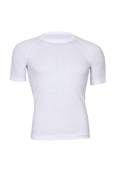 Air seamless Kurzarm T-Shirt weiß