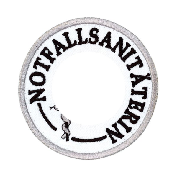 Emblem gestickt NOTFALLSANITÄTERIN mit rotem Kreuz und Klett