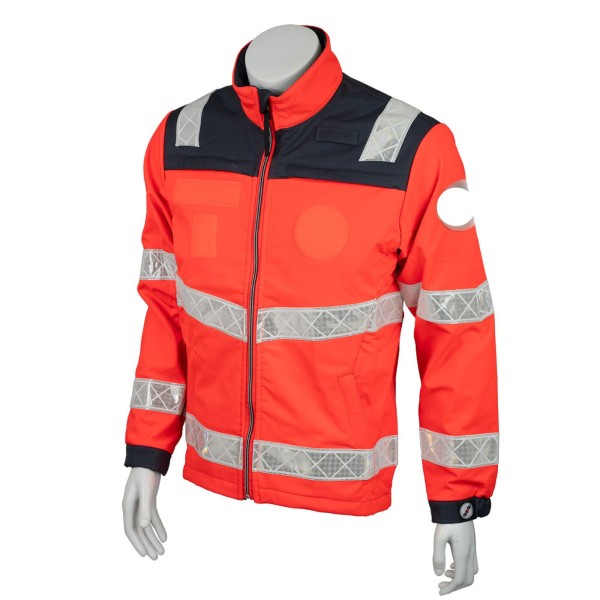 GSG DRK Windbreaker Softshelljacke rot/grau