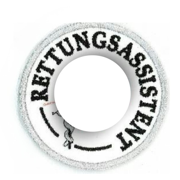 Emblem Rettungsassistent mit Verbandslogo 8 cm