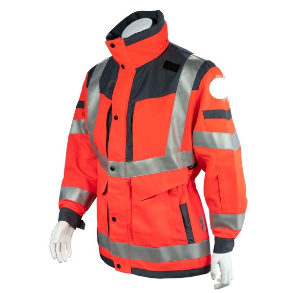 GSG Invictus Rettungsdienstjacke Bonn 2021 leuchtrot/grau