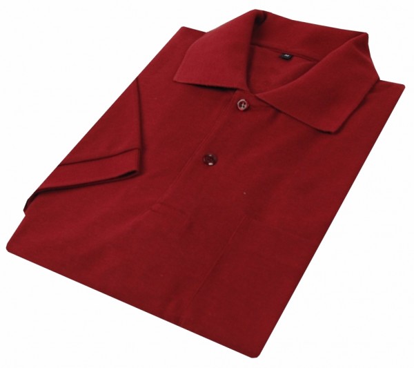 Poloshirt Bioactive rot, mit Brusttasche, neutral